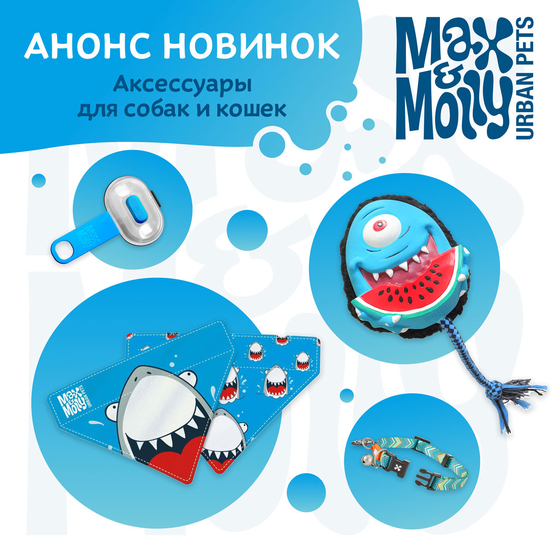 Новый бренд Max&Molly — новинки аксессуарики для собак и кошек!